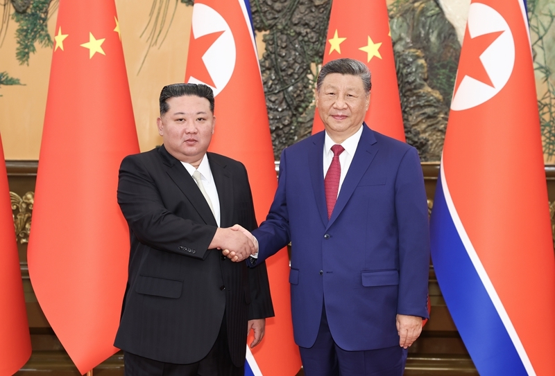 習近平同朝鮮勞動(dòng)黨總書(shū)記、國務(wù)委員長(cháng)金正恩舉行會(huì )談